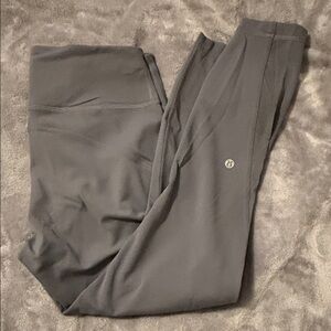 Lululemon Women’s Winder Tain Mesh Tights. 25”. Size 10. Solar Grey.
